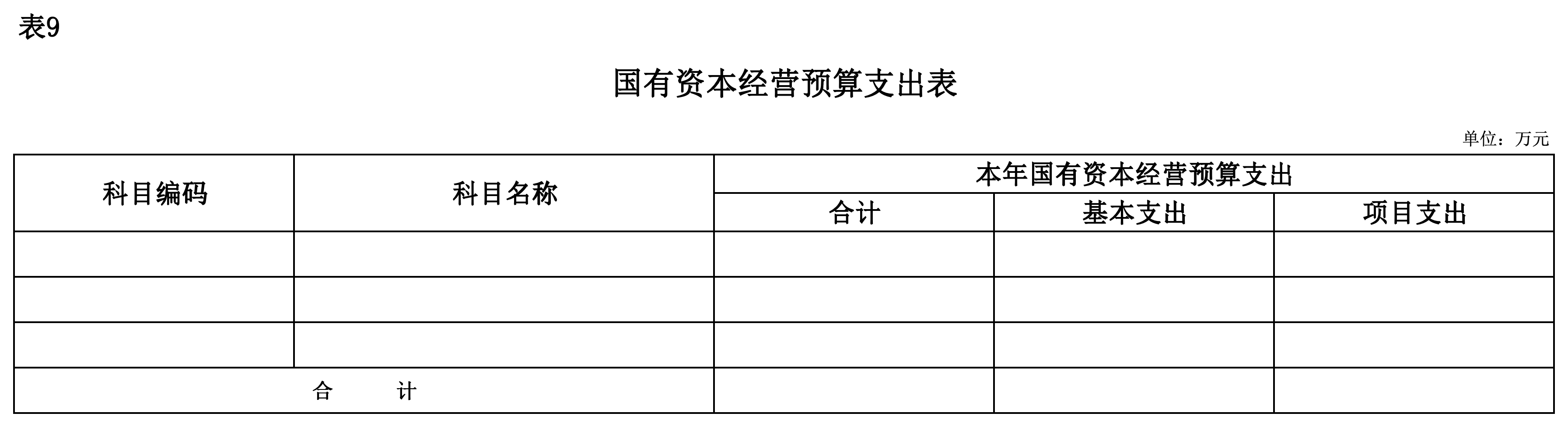 2025年部门预算公开表_表9-国有资本经营预算支出表.png